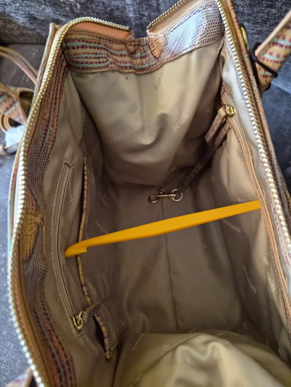 Brahmin Small Caroline Mandarin Orange Heatwave - Picture 5 of 5